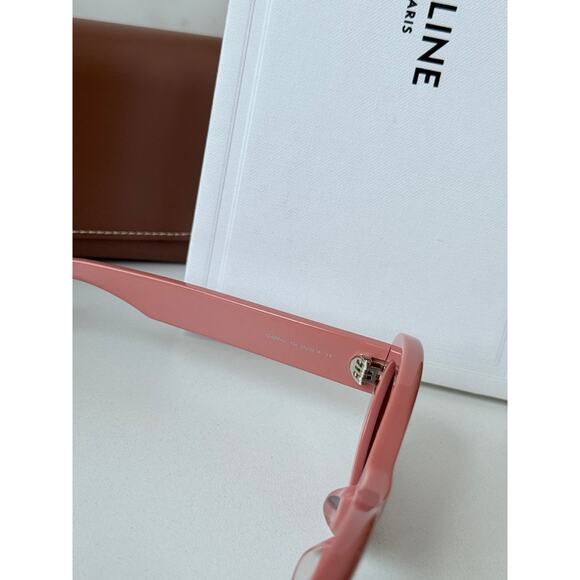 NEW Celine CL40194U Triomphe Dusty Pink Oval Sunglasses - Picture 7 of 9